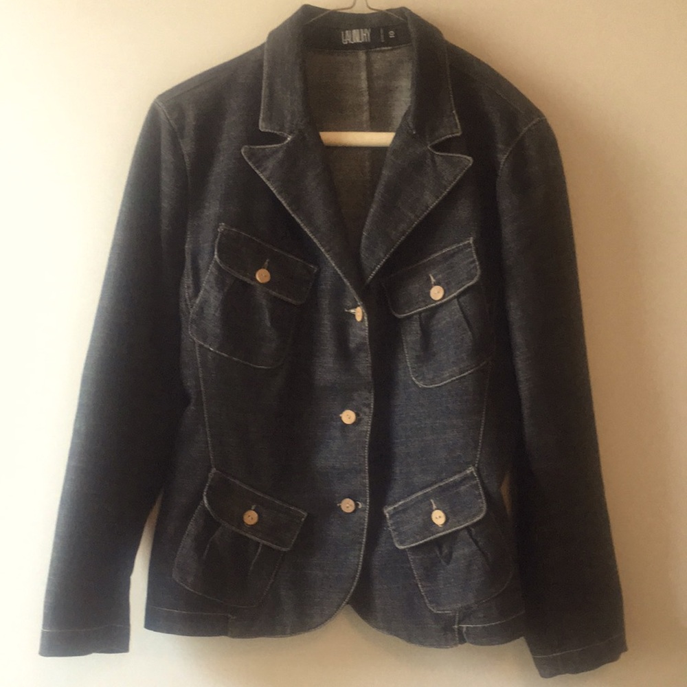 Laundry by Shelli Segal Denim Jacket Vintage Size 10